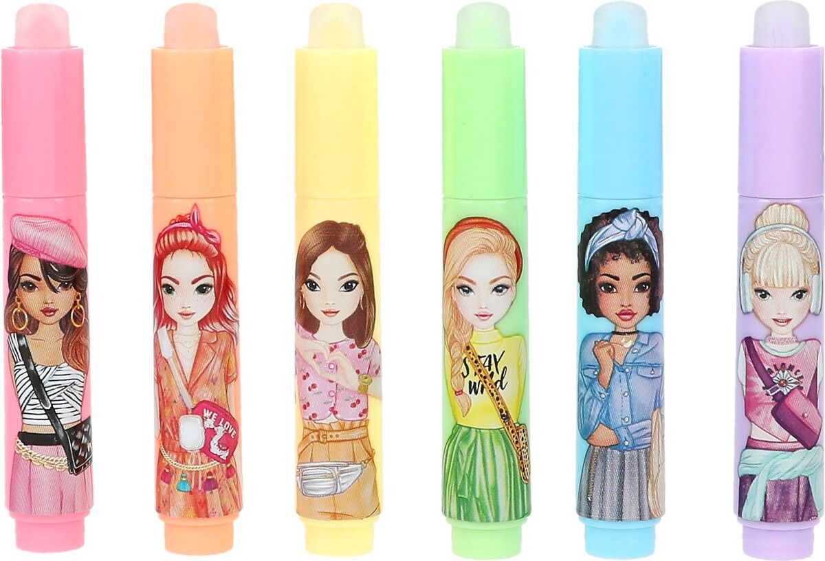 Top Model - Overstregningstuscher Mini Sæt - Viskbare - 6 Stk