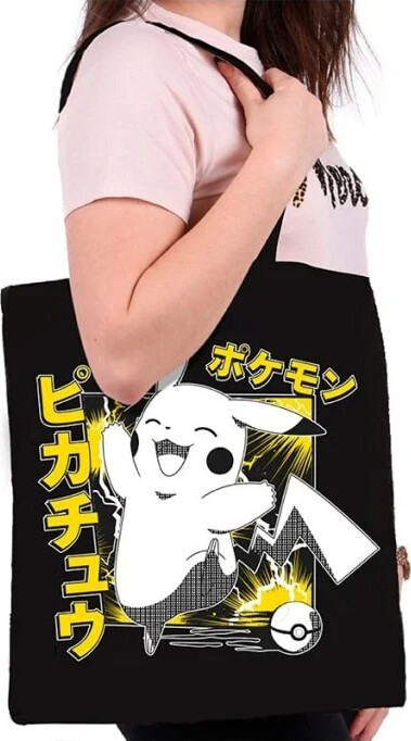 Tote Bag Anime Ii - Black - 38 X 42 Cm