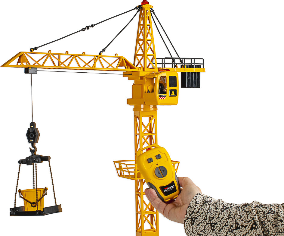 Mx - Tower Crane Rc Fjernstyret Kran - 4 Kanaler - Z6826A