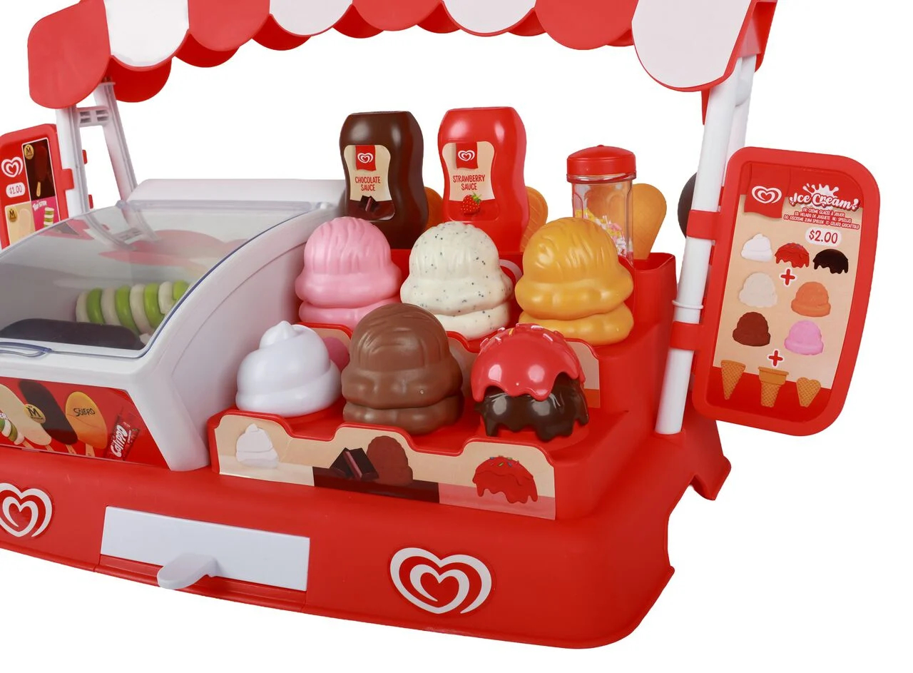 Casdon - Ice Cream Parlour Playset - Isbutik Legetøj - 35 Dele
