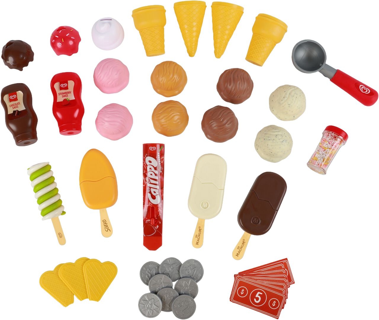 Casdon - Ice Cream Parlour Playset - Isbutik Legetøj - 35 Dele
