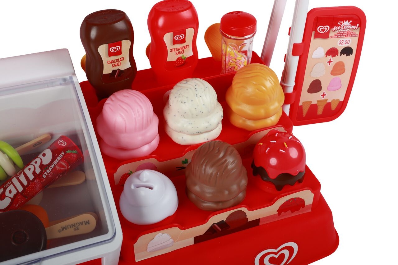 Casdon - Ice Cream Parlour Playset - Isbutik Legetøj - 35 Dele