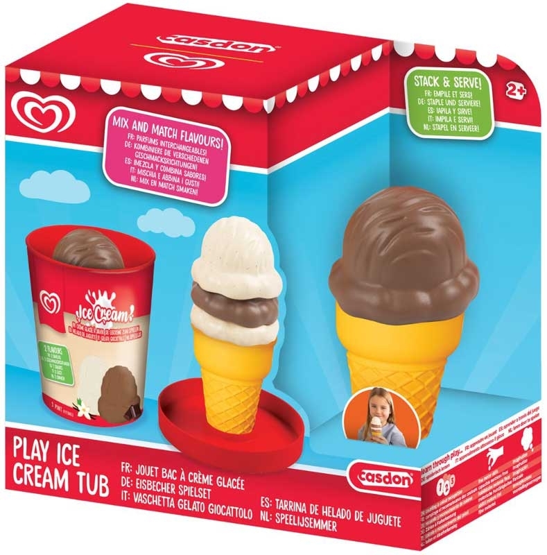 Toy Play Ice Cream Tub - Assorteret