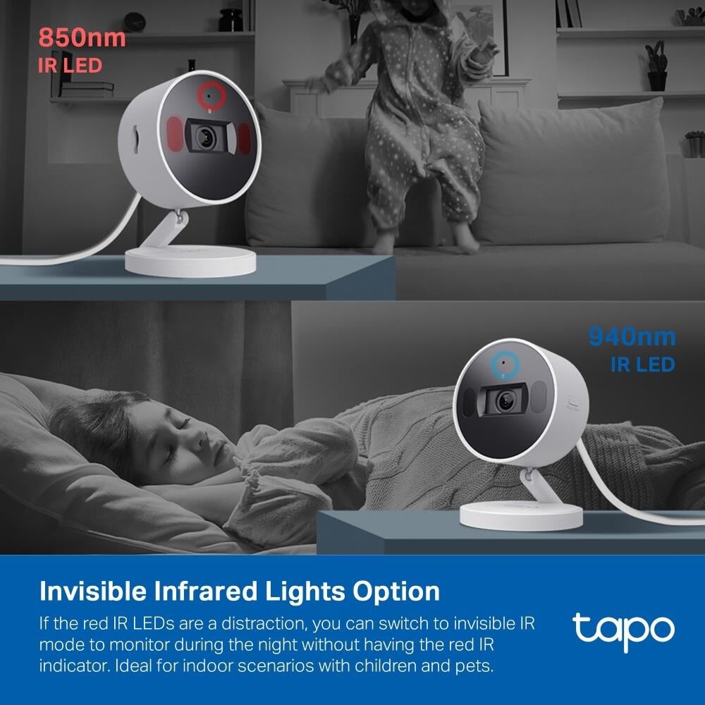 Tp-Link - Tapo Ai Home Security Wi-Fi Kamera Tapo C125