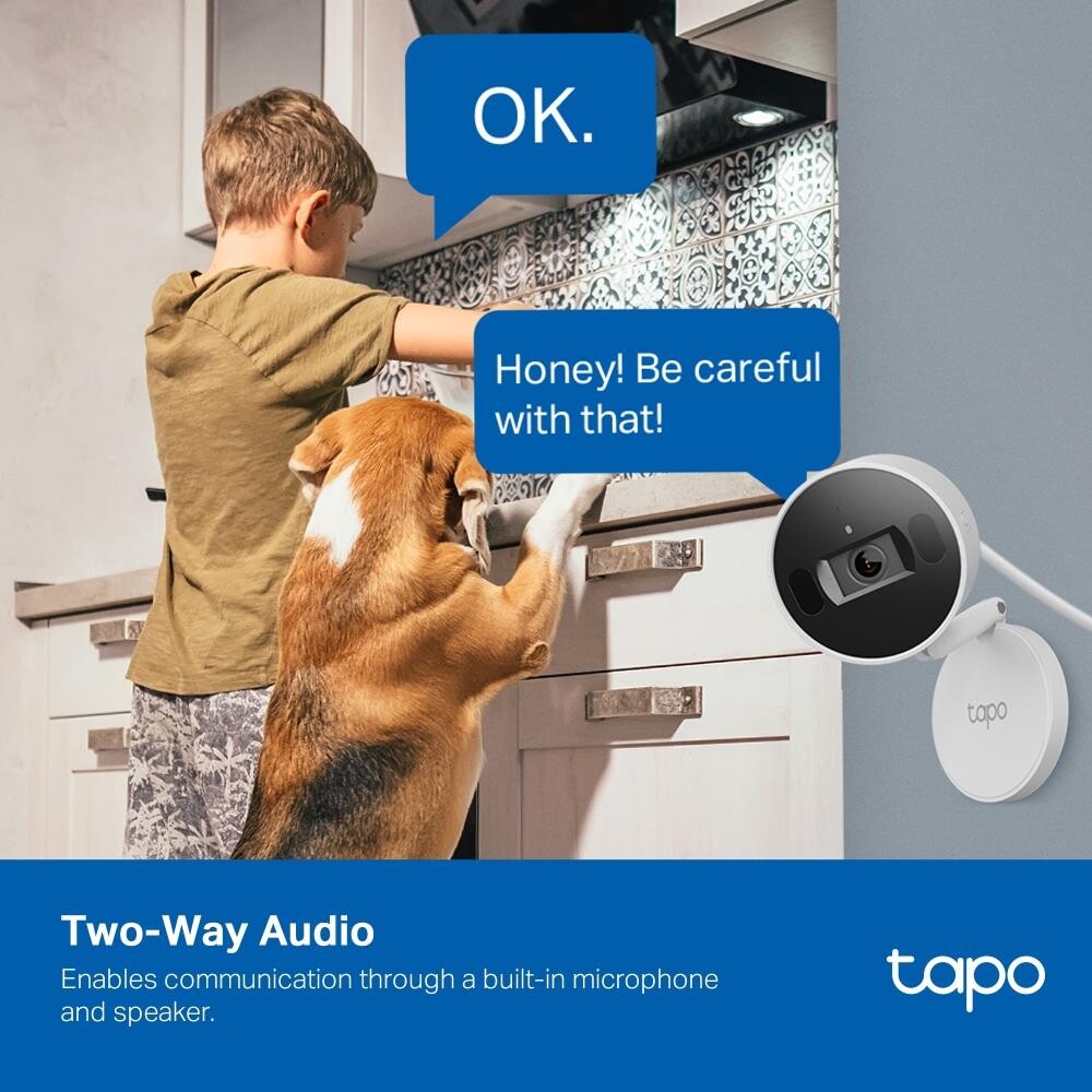 Tp-Link - Tapo Ai Home Security Wi-Fi Kamera Tapo C125