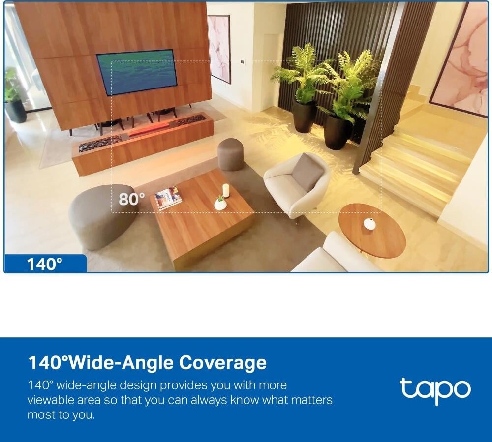 Tp-Link - Tapo Ai Home Security Wi-Fi Kamera Tapo C125