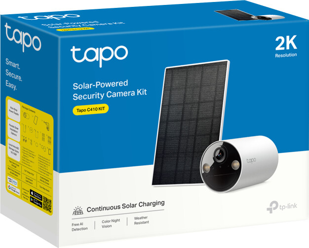 Tp-Link - Tapo C410 Kit Solar-Powered Security Camera Kit