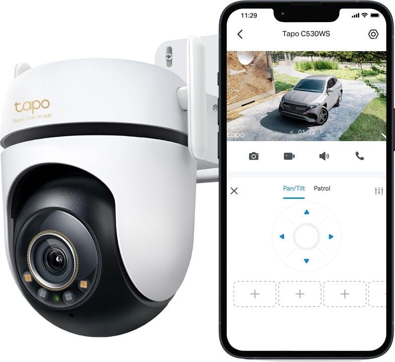 Tp-Link - Tapo C530Ws Outdoor Pantilt Security Wi-Fi Camera