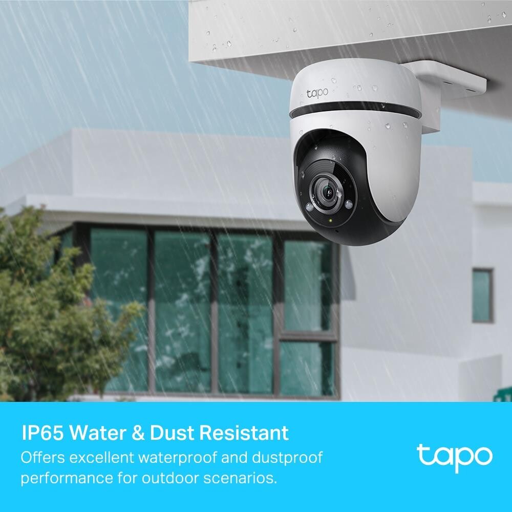 Tp-Link - Tapo Outdoor Pantilt Security Wi-Fi Camera Tapo C500