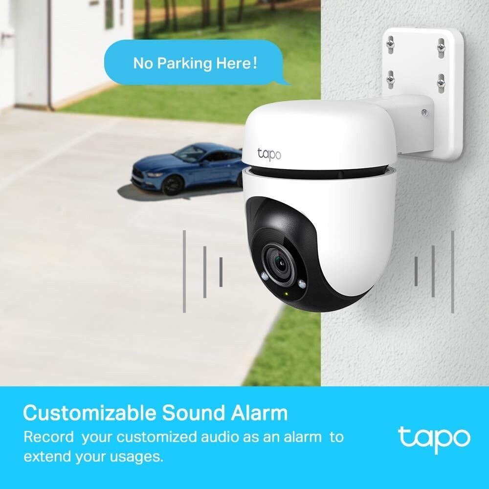 Tp-Link - Tapo Outdoor Pantilt Security Wi-Fi Camera Tapo C500