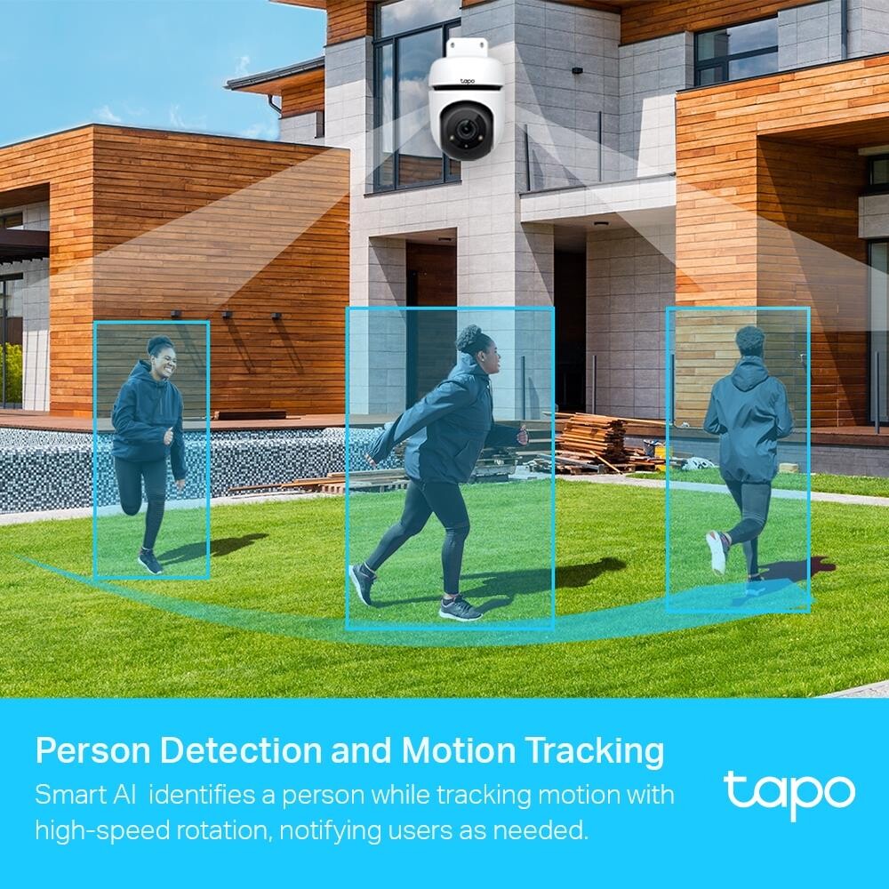 Tp-Link - Tapo Outdoor Pantilt Security Wi-Fi Camera Tapo C500
