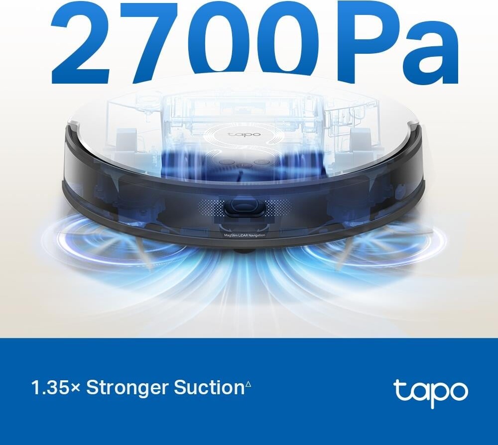 Tp-Link - Tapo Rv20 Mop Plus Smart Robotstøvsuger Og Gulvvasker