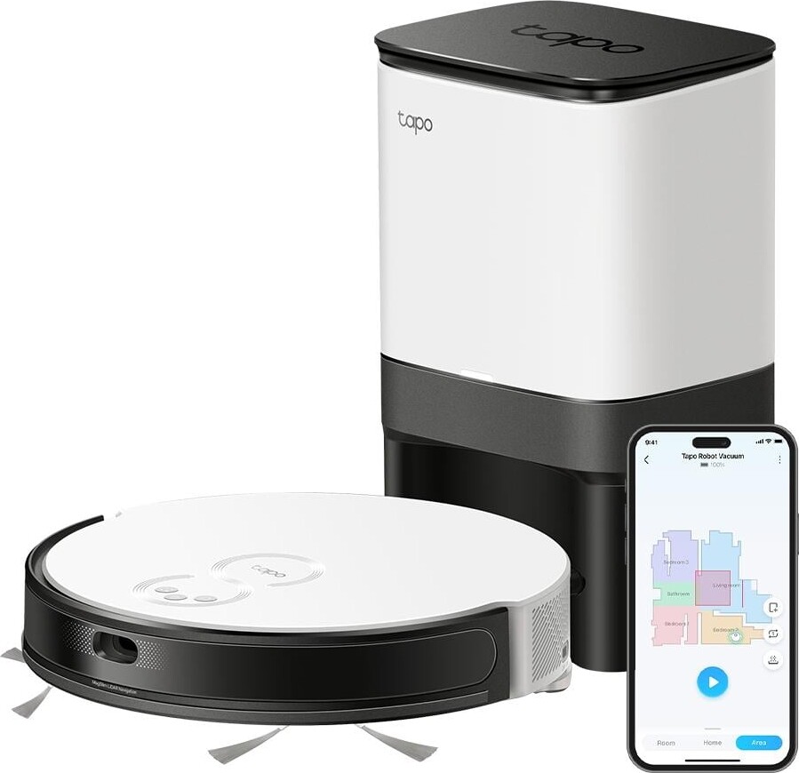 Tp-Link - Tapo Rv20 Mop Plus Smart Robotstøvsuger Og Gulvvasker