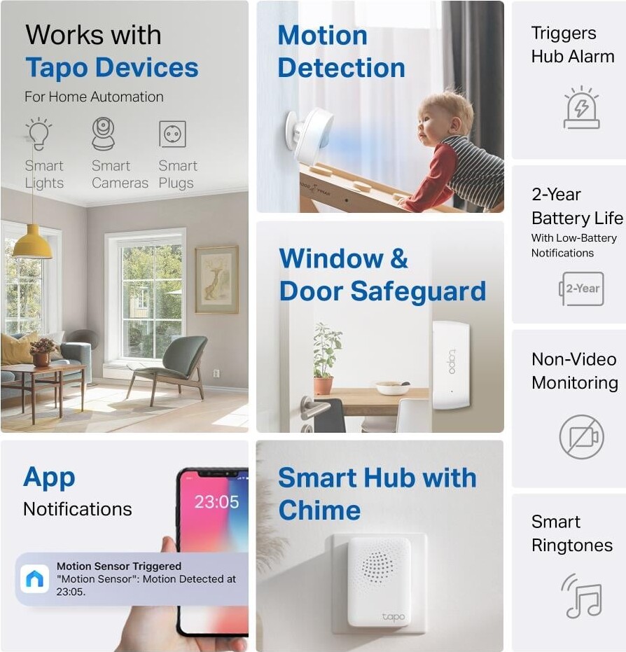 Tp-Link - Tapo T30 Smart Sensor Starter Kit