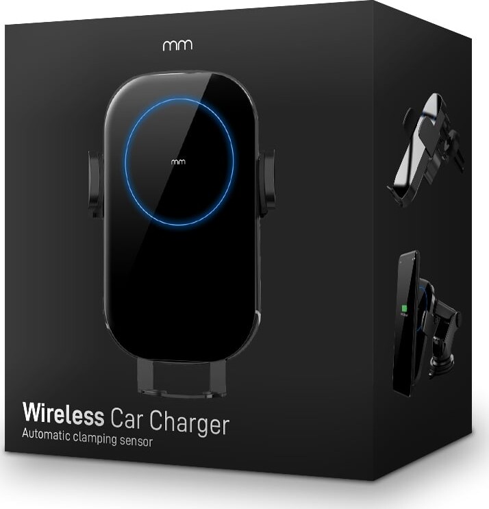 Trådløs Oplader Til Bilen - Qi - Mikamax - 15W