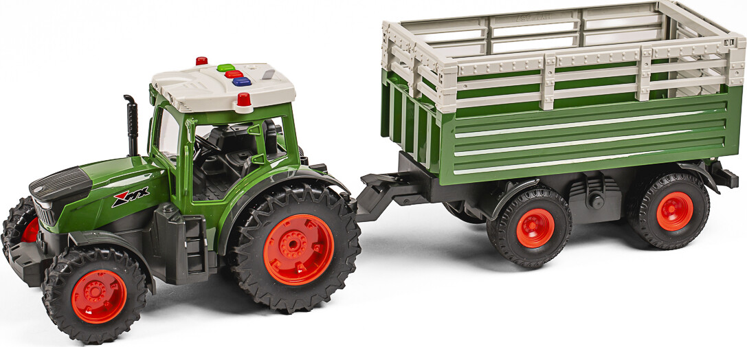 Mx - Legetøjstraktor Med Trailer - Farm Vehicle - 666-31A