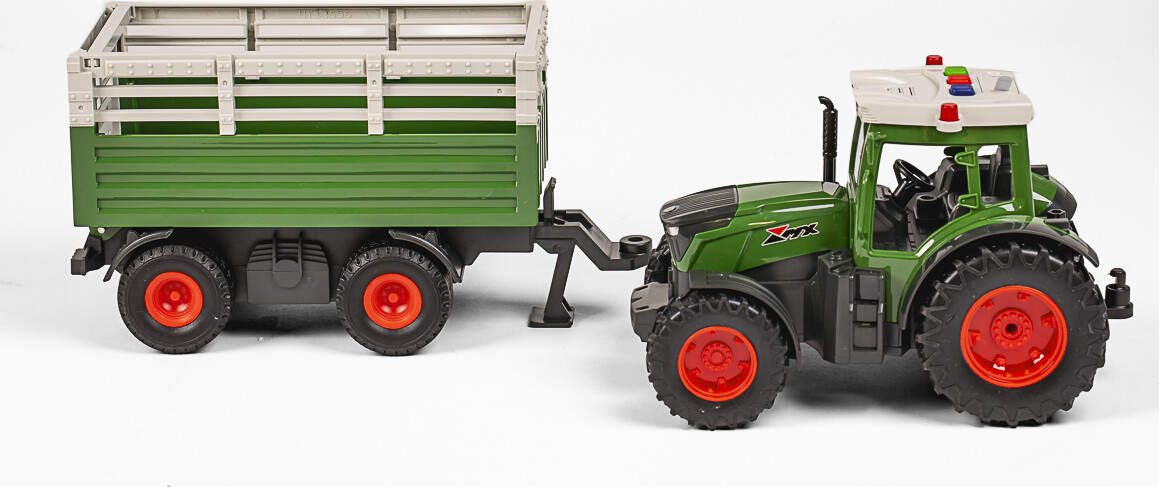 Mx - Legetøjstraktor Med Trailer - Farm Vehicle - 666-31A