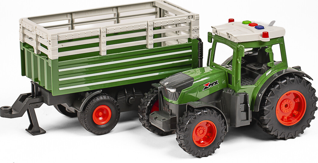 Mx - Legetøjstraktor Med Trailer - Farm Vehicle - 666-31A