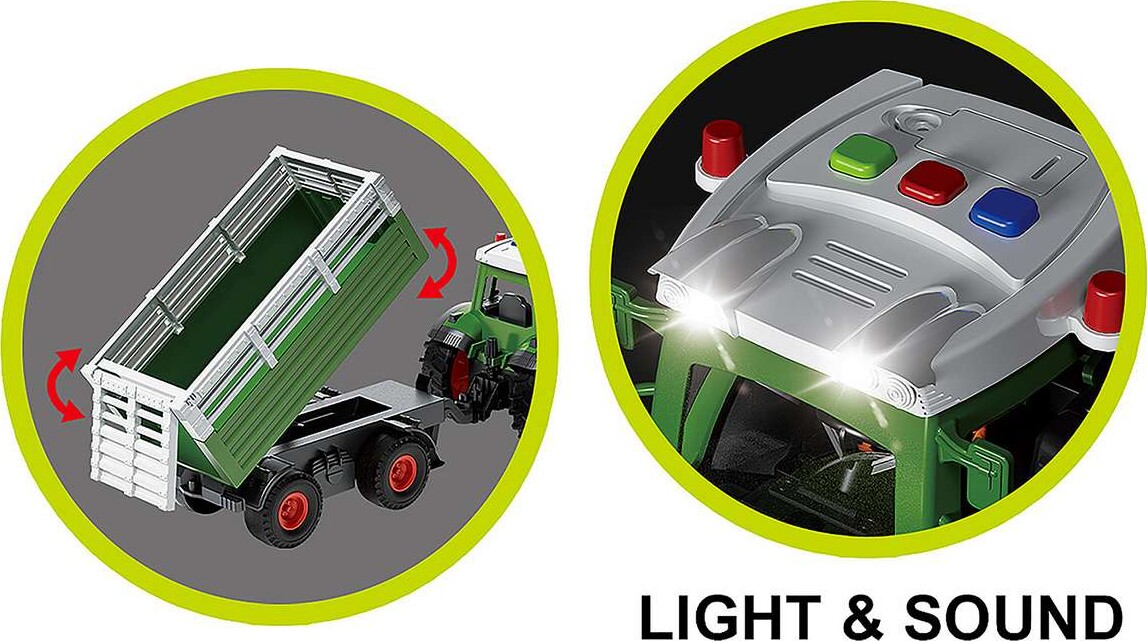 Mx - Legetøjstraktor Med Trailer - Farm Vehicle - 666-31A