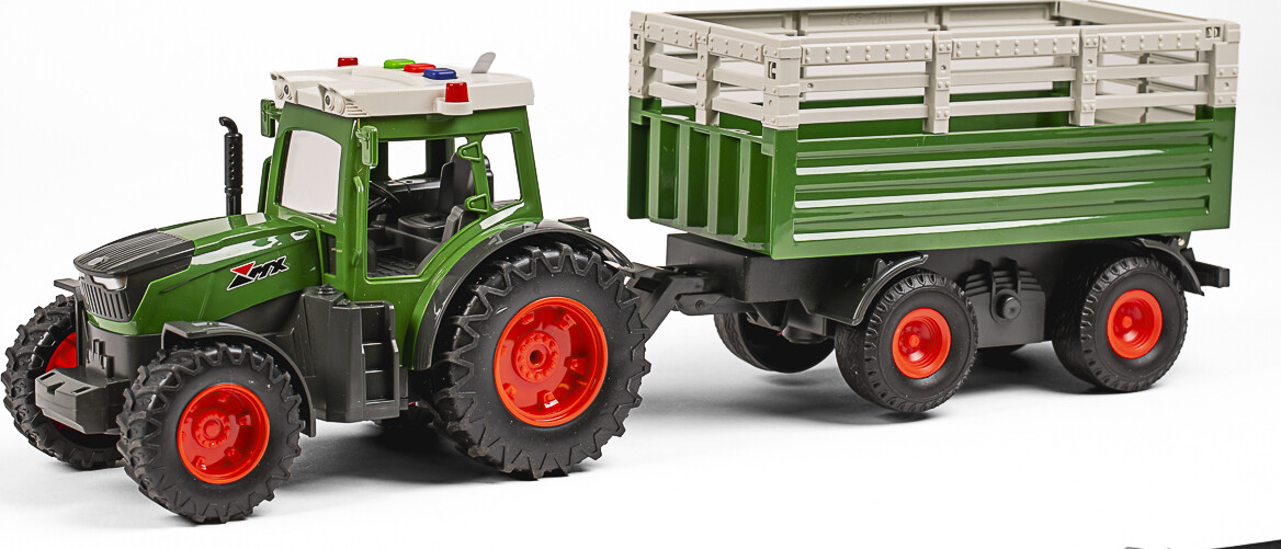Mx - Legetøjstraktor Med Trailer - Farm Vehicle - 666-31A