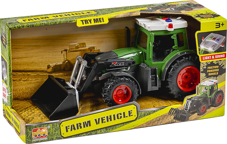 Mx - Legetøjstraktor Med Skovl - Farm Vehicle - 666-27A