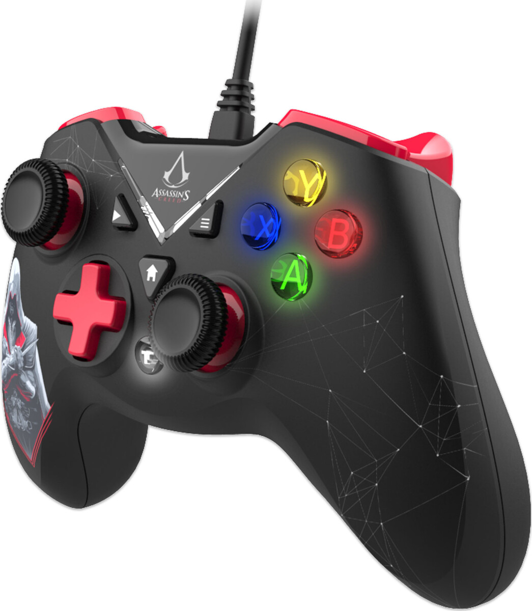Trade Invaders - Assassins Creed - Wired Controller 3M Cable - Pc Black And