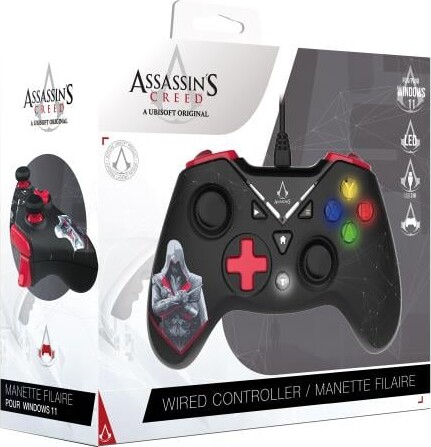 Trade Invaders - Assassins Creed - Wired Controller 3M Cable - Pc Black And