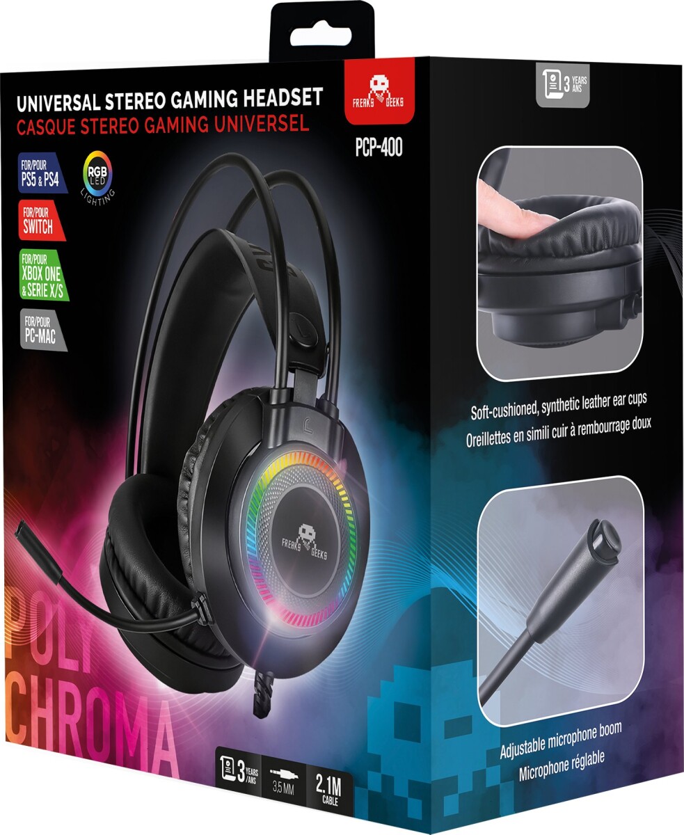 Trade Invaders - Dual Headset With Backlit Microphone - Pcps4Ps5Xbox One