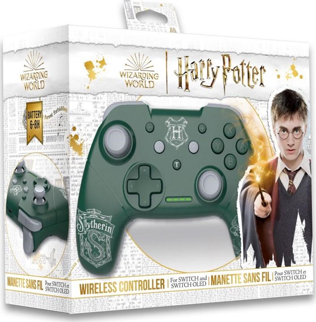 Trade Invaders Harry Potter Wireless Controller Green For Switch With 1M