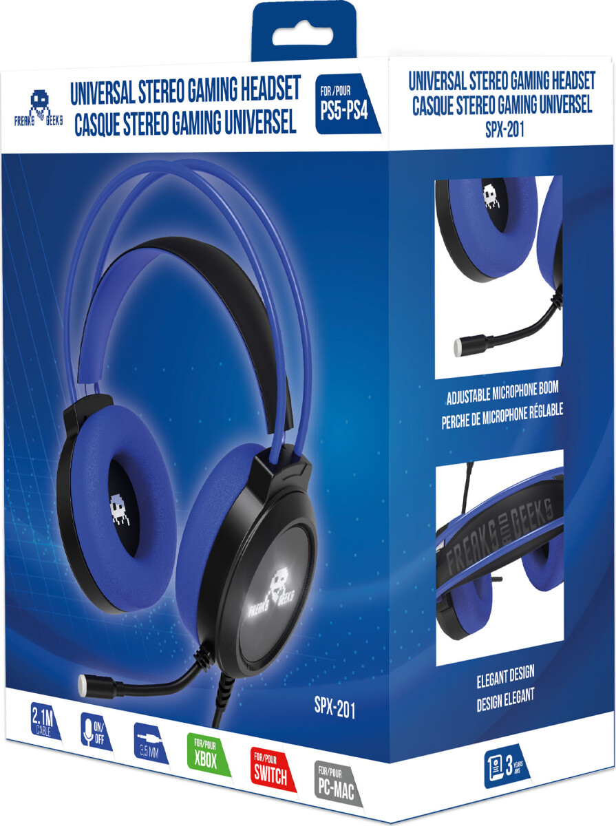 Trade Invaders - Wired Headset Spx-201 - Ps4 Ps5 Switch Xbox Series Xs