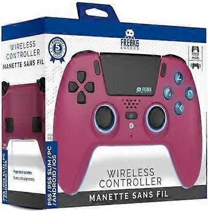 Trade Invaders - Wireless Bluetooth Controller For Ps5- Led - Cherry Red