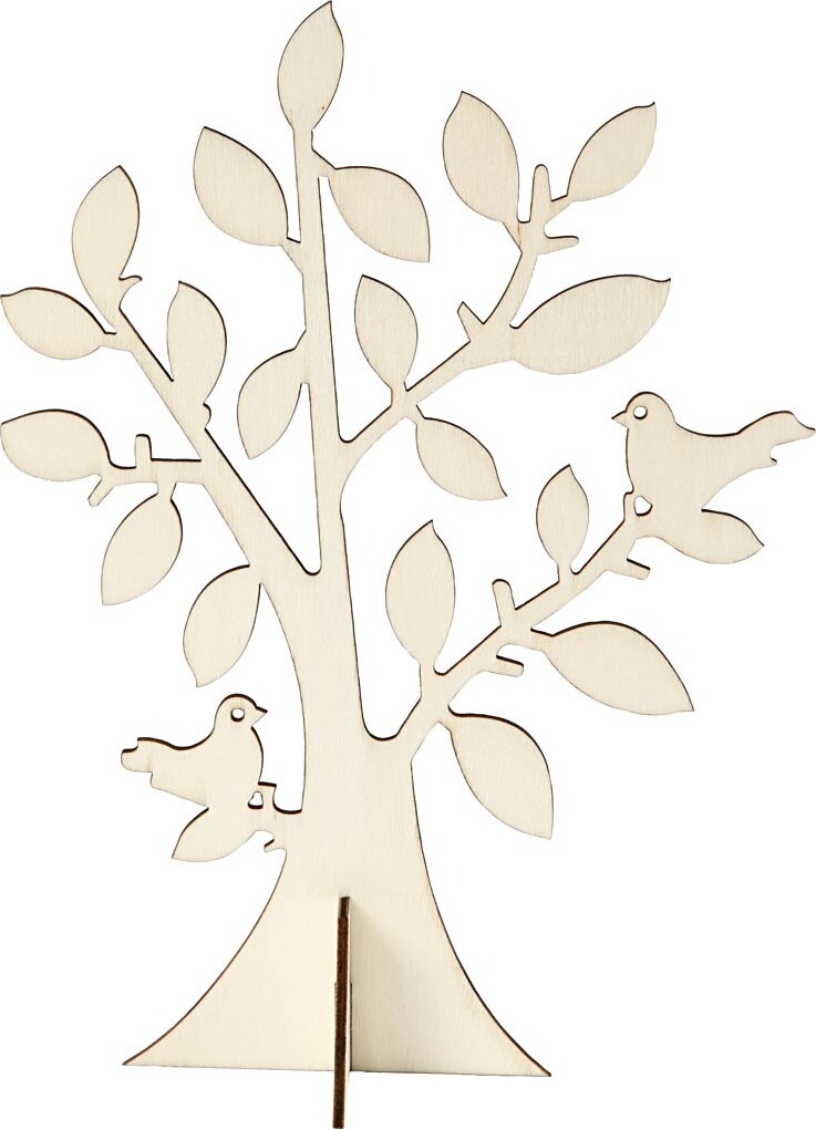 Træ - H 24 Cm - B 18 4 Cm - 1 Stk