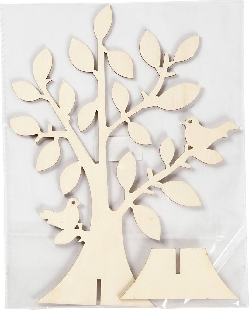 Træ - H 24 Cm - B 18 4 Cm - 1 Stk