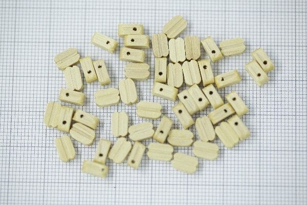 Billing Boats Fittings - Blokke - Enkelt - 7 Mm - 50 Stk