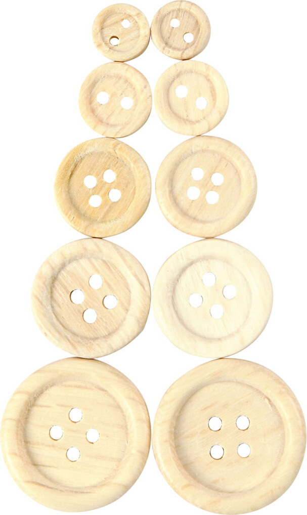 Træknapper - Ø 8 11 15 18 23 Mm - 440 Stk