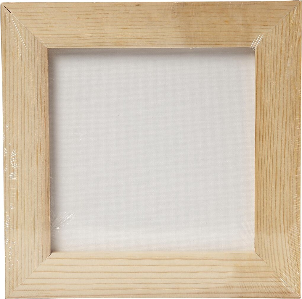 Træramme M Malerplade - D 1 5 Cm - Str 20 8X20 8 Cm - Hvid - 1 Stk