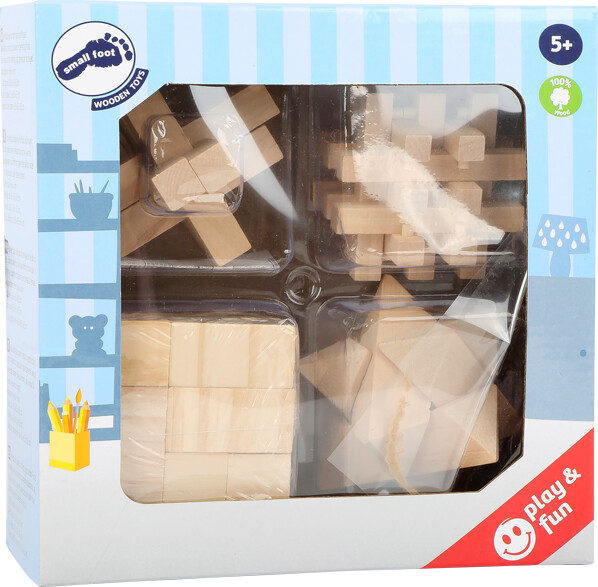 Puslespil Klodser I Træ Til Børn - Færdigheder - Small Foot