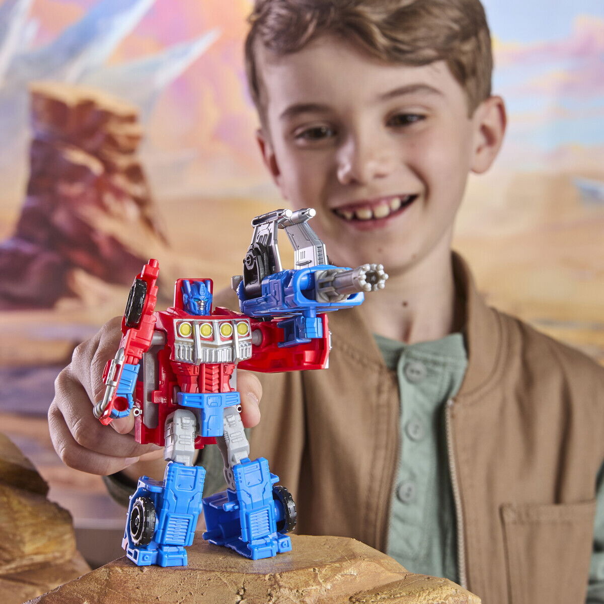 Transformers - Optimus Prime Cyberworld Cyber Changers Figur