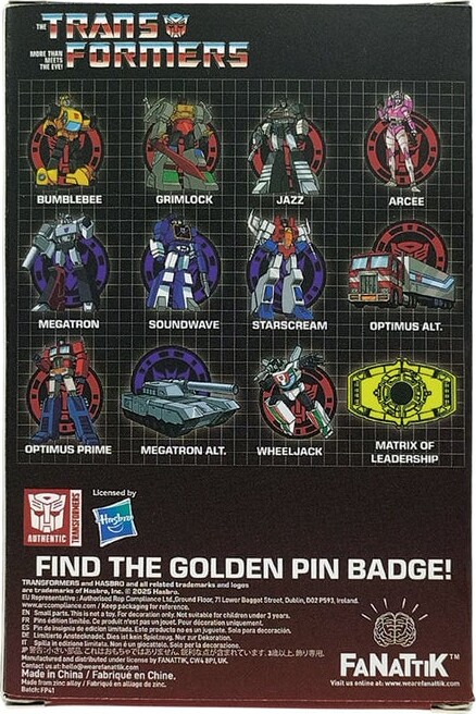 Transformers - Mystery Pin Badge Individual Assorted