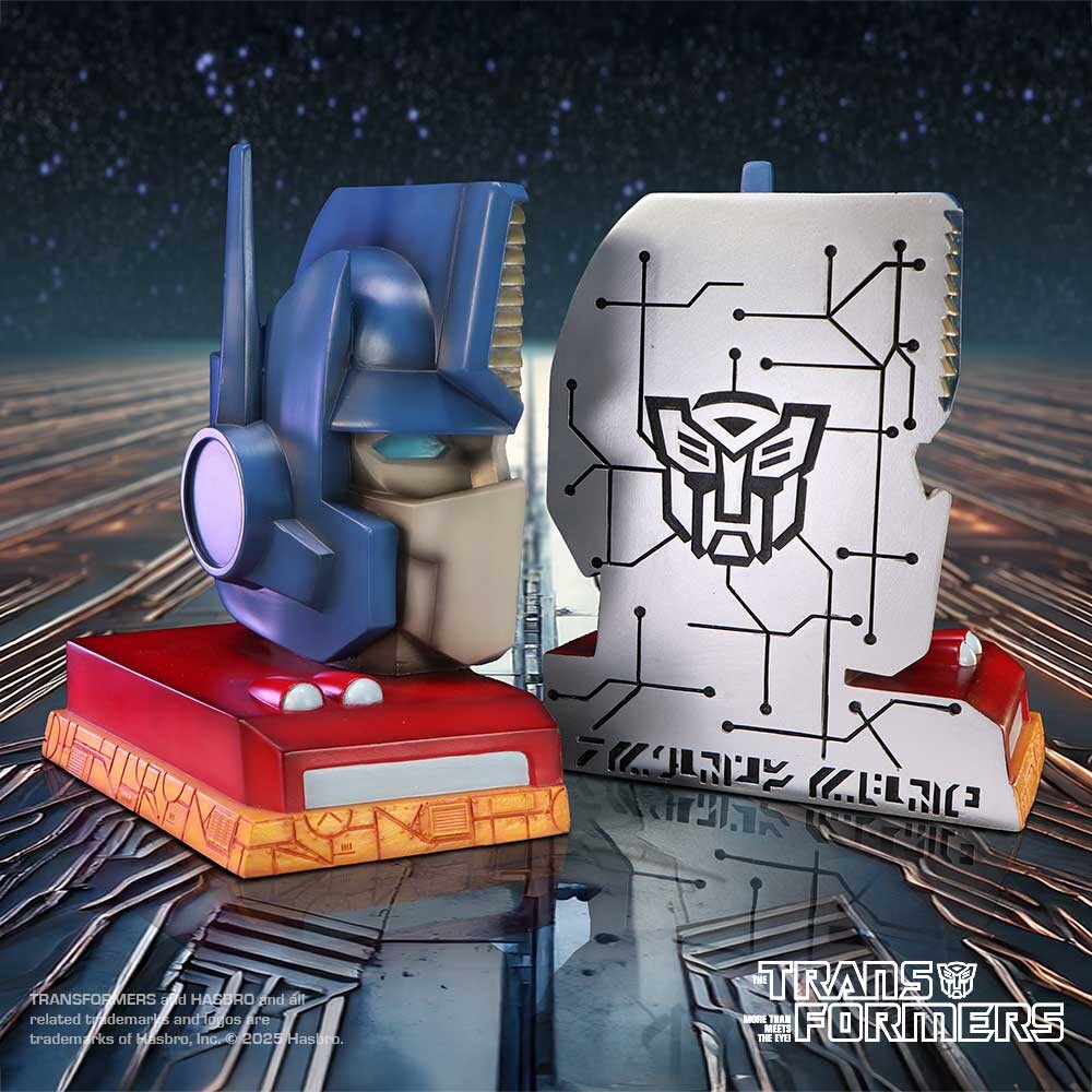 Transformers - Optimus Prime Bogstøtter - 20 Cm - 2 Stk
