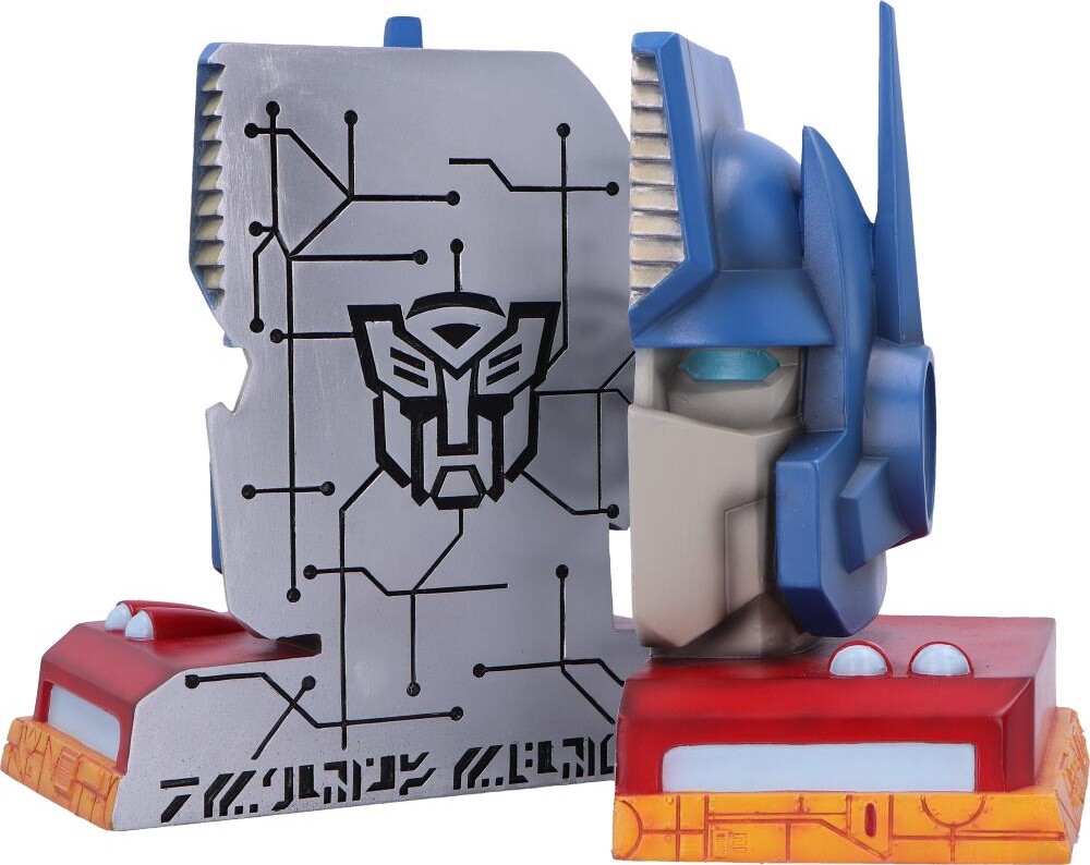 Transformers - Optimus Prime Bogstøtter - 20 Cm - 2 Stk