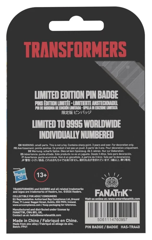 Transformers - Transformers The Movie Unicron-Badge - 40-Års Jubilæum -
