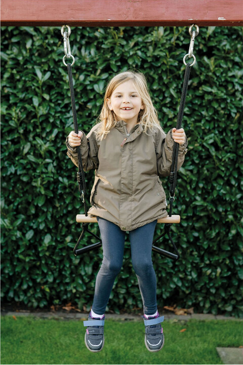 Trapez Gynge Med Ringe - Black Line - Small Foot