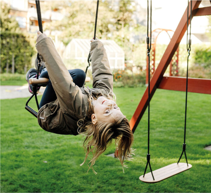 Trapez Gynge Med Ringe - Black Line - Small Foot