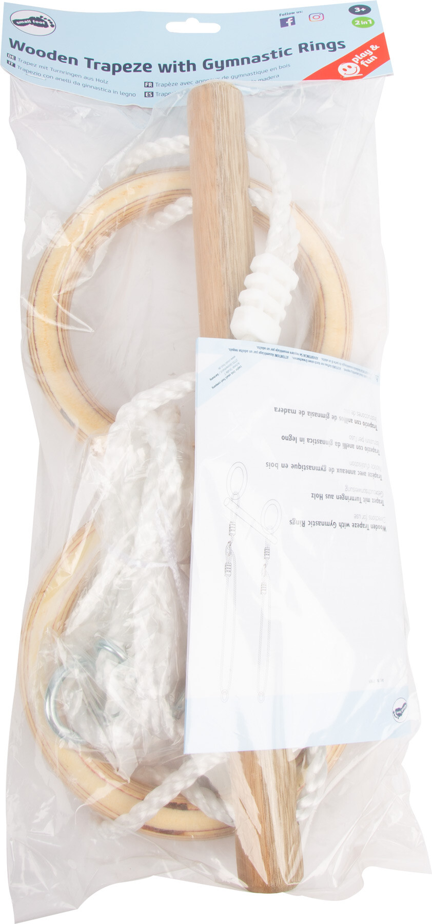 Trapez Og Gymnastikringe Til Børn - Udendørs - Træ - Small Foot