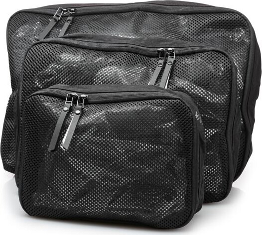 Trunk - Travel Packing Cubes - Kuffert Organizer Sæt I 3 Dele - Sort