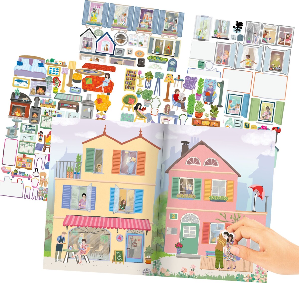 Aktivitetsbog - Inkl Over 270 Klistermærker - Sweet Home