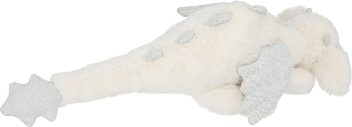 Trend - Drage Bamse Med Glittervinger - Hvid