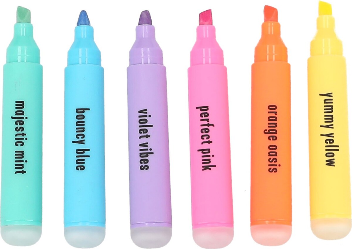 Overstregningstusser - Pastel Farver - 6 Stk Mini - Penfection