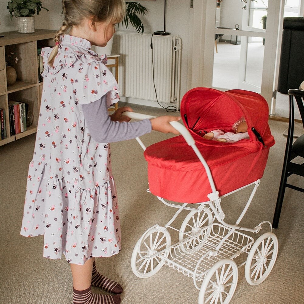 Trille - Dukkevogn Klassisk I Rød